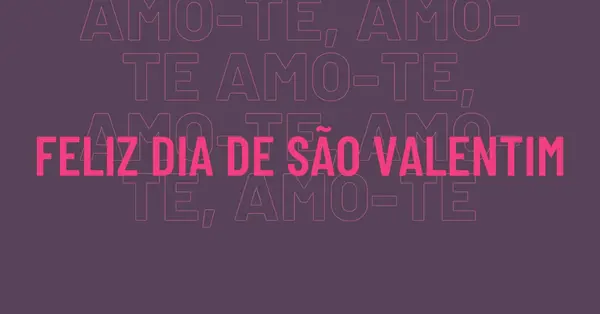 Amo-te, amor. purple modern-bold