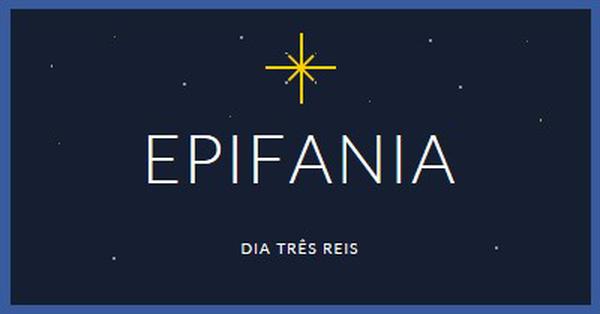 Observando Epifania blue modern-simple