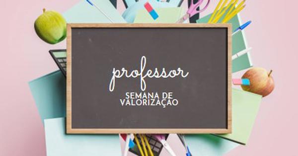 Apreciando professores pink modern-simple