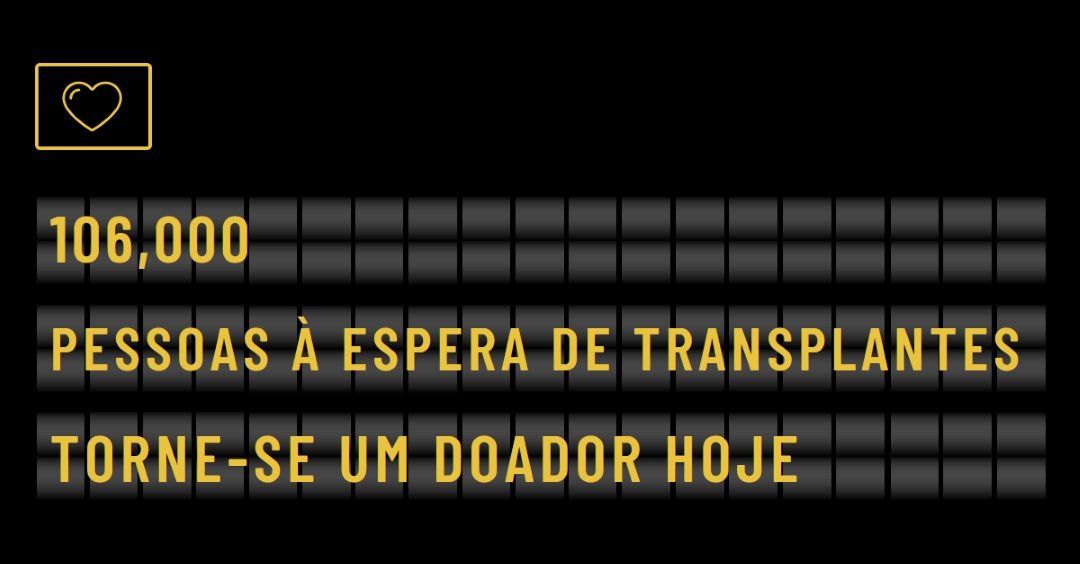 Torne-se um dador de órgãos hoje black modern-bold