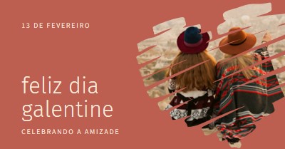 Celebrando as amizades das mulheres red modern-simple