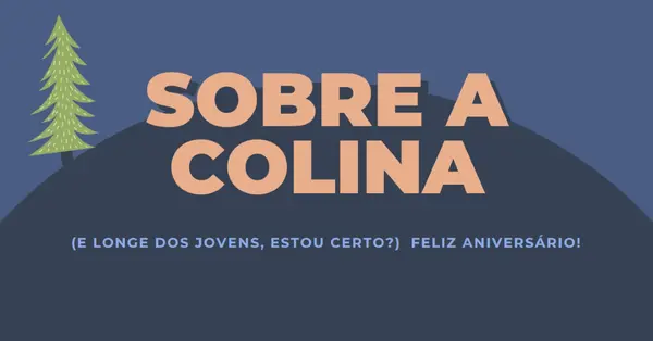 Sobre a colina blue modern-bold