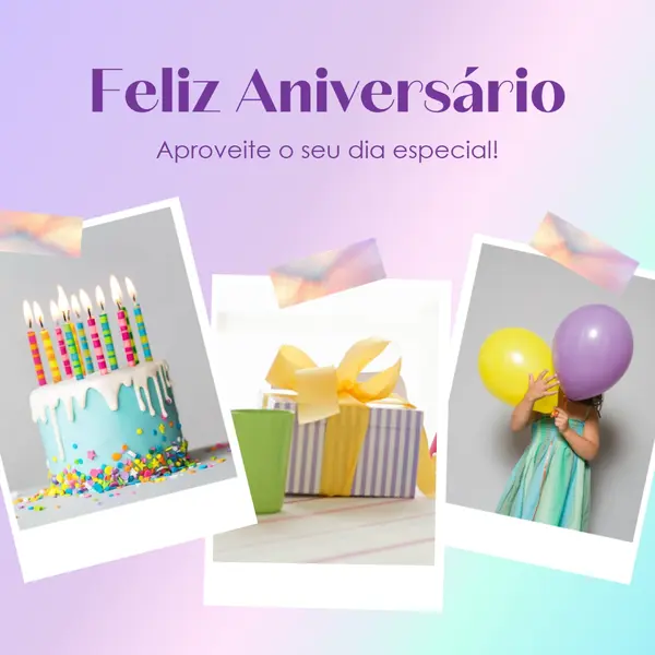 Desfrute do seu dia especial purple fun,playful,colorful