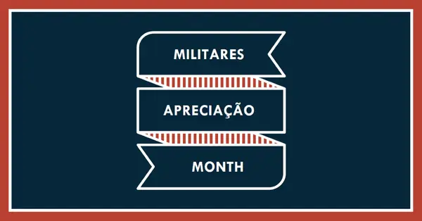Celebrar o Mês de Apreciação Militar blue modern-simple