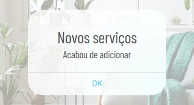 Notificação de serviço white modern-simple