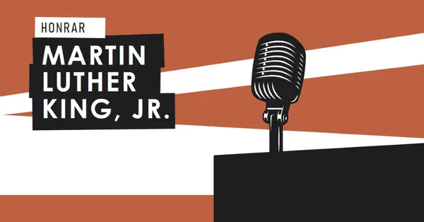 Homenageando MLK Jr. brown modern-bold