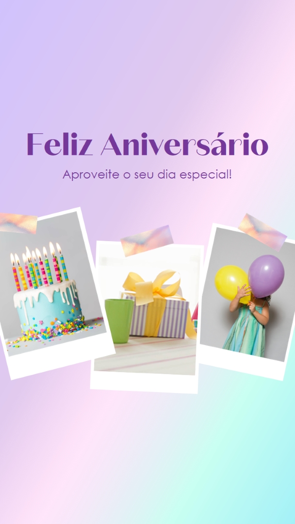 Desfrute do seu dia especial purple fun,playful,colorful