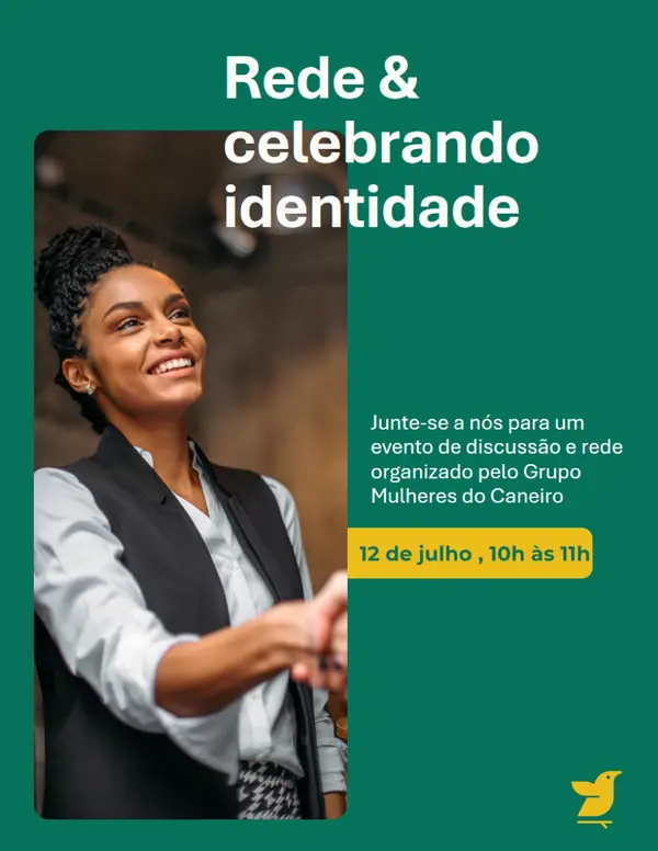 Rede & celebrando green modern-simple