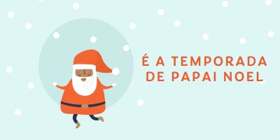 É a temporada do Papai Noel blue whimsical-color-block