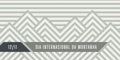 Dia Internacional da Montanha gray modern-geometric-&-linear