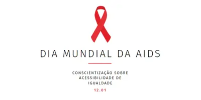 Conscientização sobre aids white modern-simple