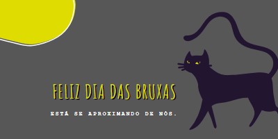 Gato assustador black whimsical-color-block