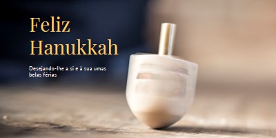 A beleza de Hanukkah yellow modern-simple