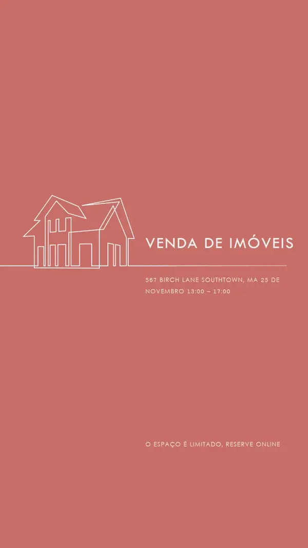 Propriedade simples pink modern-simple