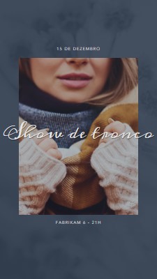 Show de tronco de inverno gray modern-simple