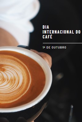 Dia Internacional do Café brown modern-simple