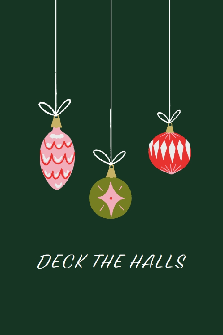 Tis a temporada green whimsical-color-block