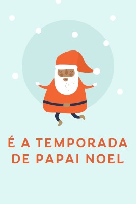 É a temporada do Papai Noel blue whimsical-color-block