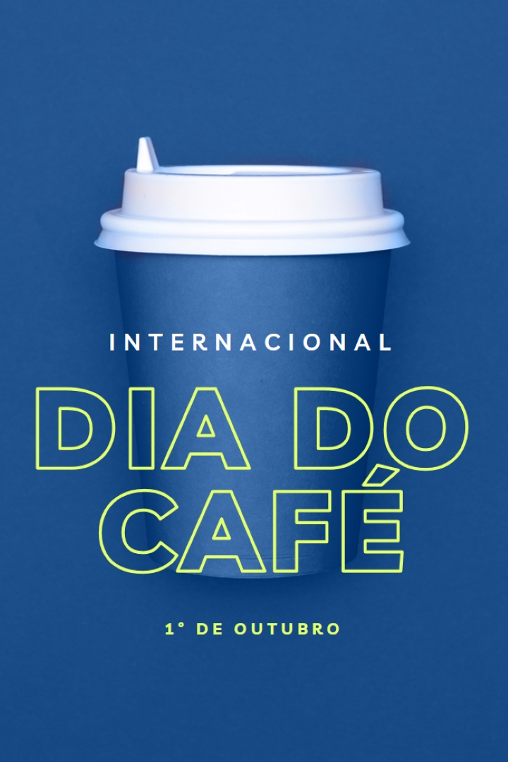 Cultura do café blue modern-bold