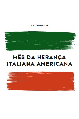 Celebrar a herança italiana americana white modern-bold