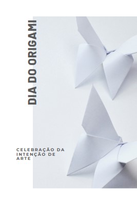 Dia do Origami white modern-simple