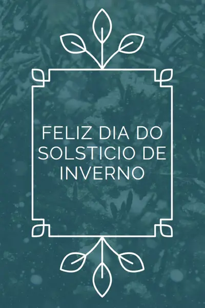 Solstício de Inverno green modern-simple