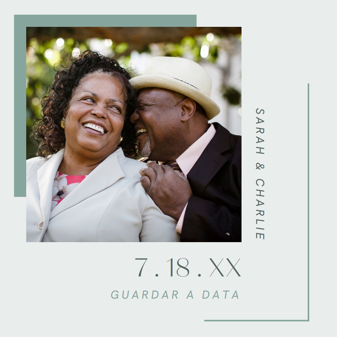 Guardar a data green minimal,clean,modern