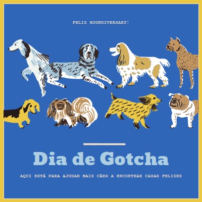 Ajudar mais cães a encontrar casas blue dog,illustration,playful