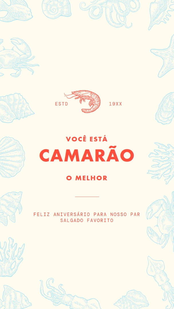 Simplesmente o melhor camarão gray bold,retro,maritime
