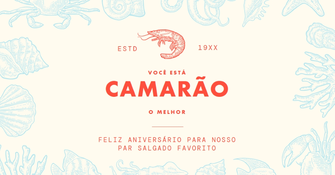Simplesmente o melhor camarão gray bold,retro,maritime