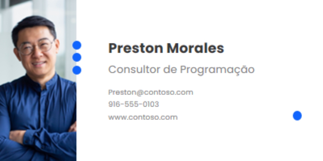 Assinatura de e-mail de fotografia de perfil white modern,photographic,dots