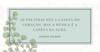 Teoria da música white vintage-botanical