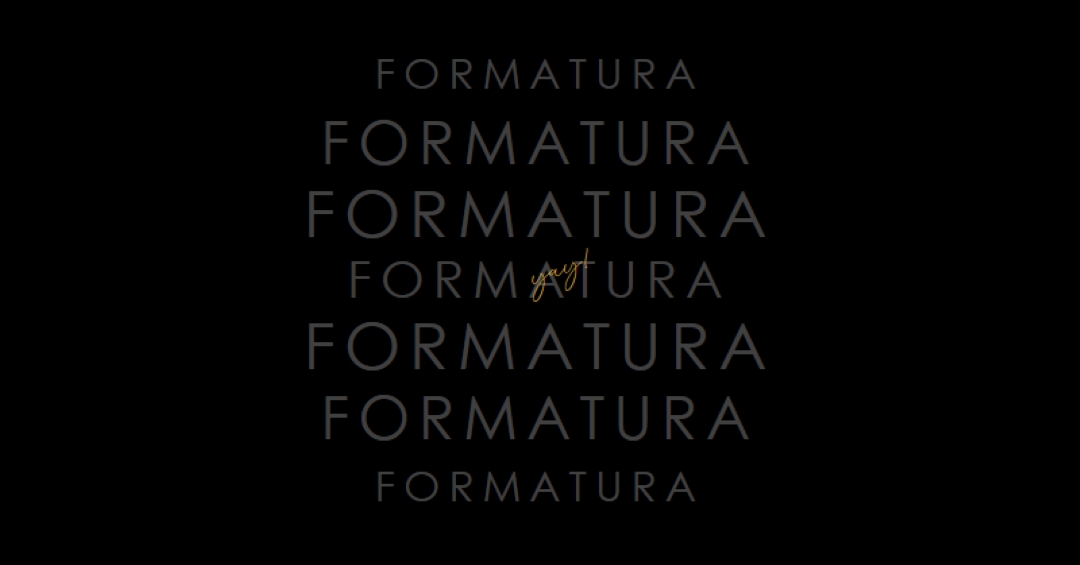 Yay para formatura black modern-simple