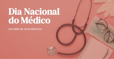 Celebre os seus médicos pink modern-simple