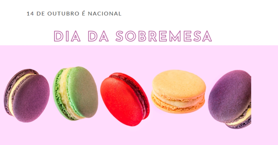 Não perca o Dia da Sobremesa purple modern-bold