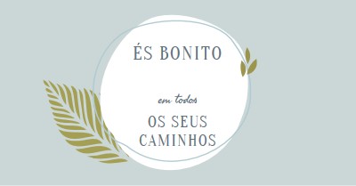 Bonito em todos os seus caminhos blue organic-simple