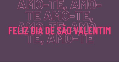 Amo-te, amor. purple modern-bold