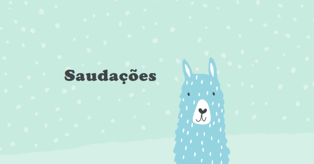 Saudações green whimsical-color-block