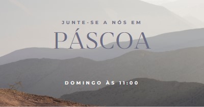 Junte-se a nós no Domingo de Páscoa gray modern-simple