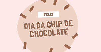 Feliz Dia do Chocolate brown organic-simple