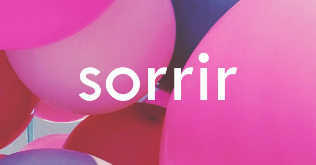 Todos os sorrisos pink modern-bold