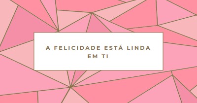 Retornos felizes pink modern-simple