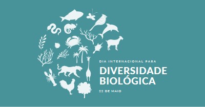 Celebrar o Dia Mundial da Biodiversidade blue modern-simple