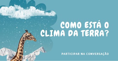 Vamos falar sobre as alterações climáticas blue whimsical-color-block