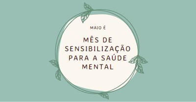 Honrar a consciência da saúde mental green organic-simple