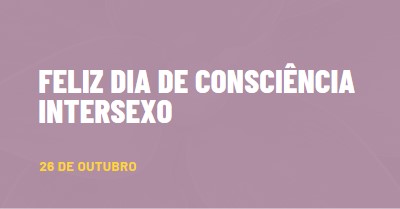 Feliz Dia de Sensibilização intersexo purple modern-bold