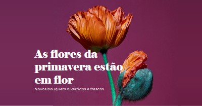 Flores frescas purple modern-simple