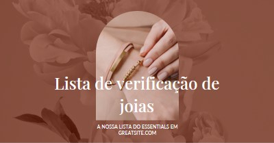 Lista de verificação de joias pink organic-boho