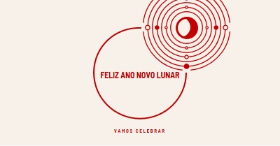 Vamos celebrar o Ano Novo Lunar white modern-simple