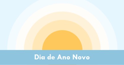 Sol do Dia de Ano Novo blue modern-simple